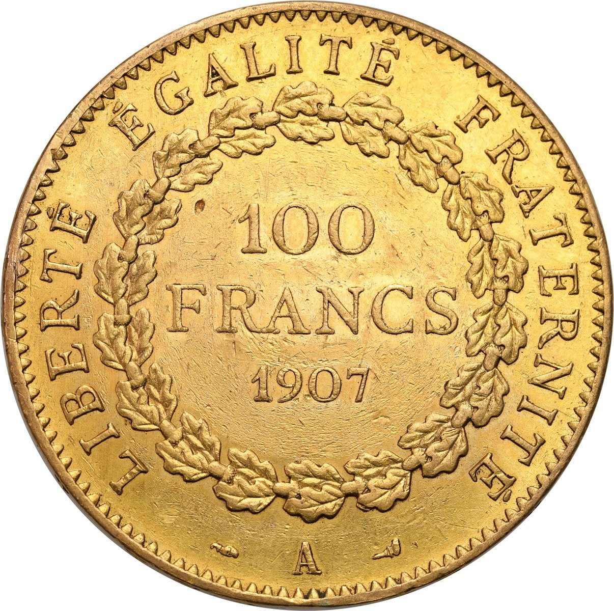 Francja 100 franków 1907 ANIOŁ A Paryż